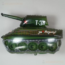 Шар (31''/79 см) Фигура, Танк Т-34, Зеленый